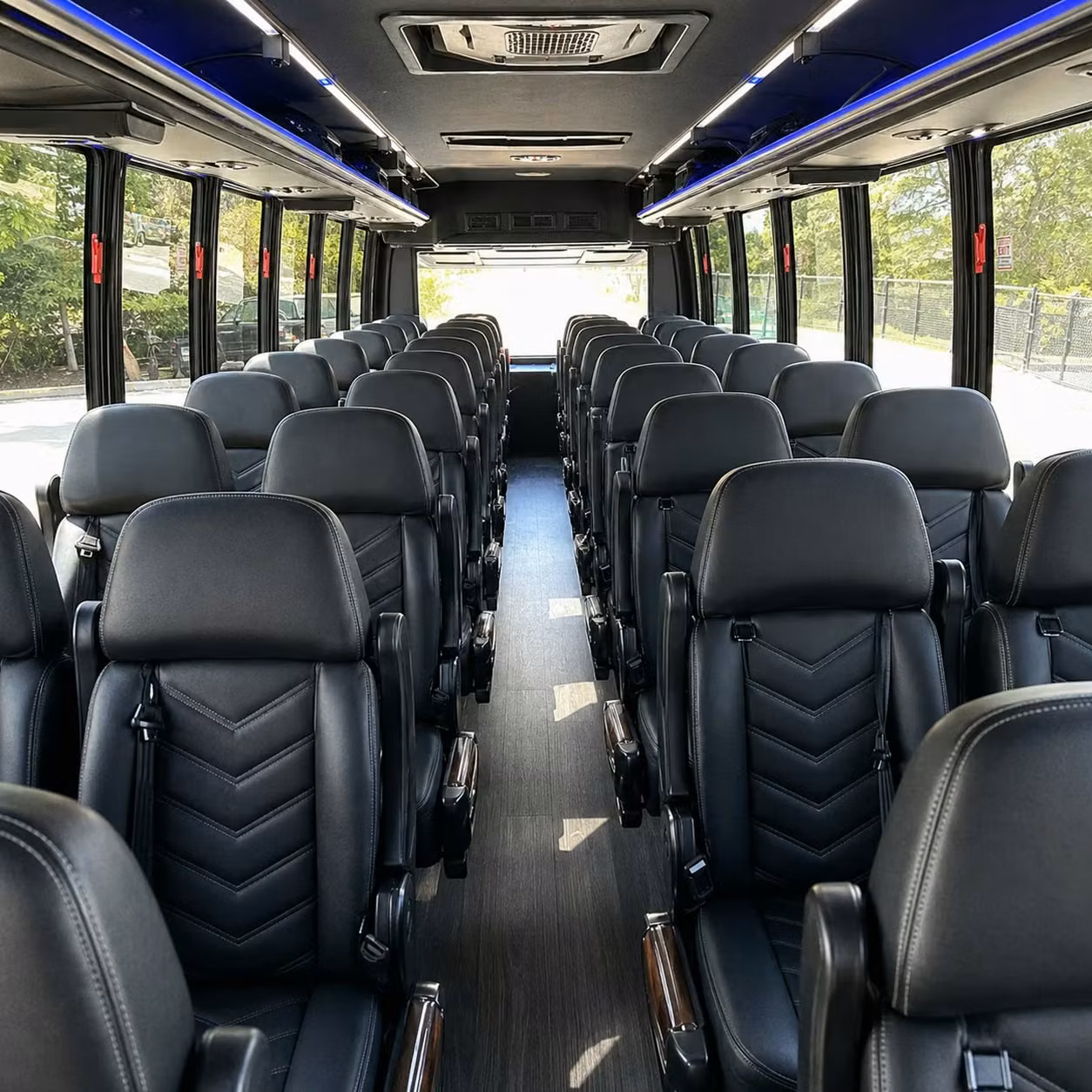 35 passenger minibus interior