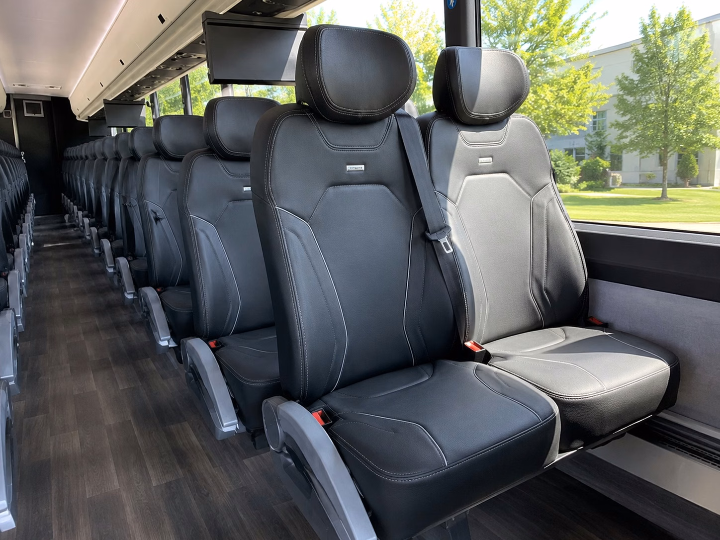 cary charter bus interior
