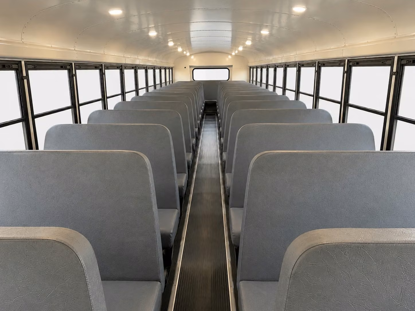 school bus inside